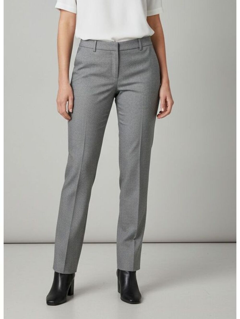Calvin Klein Grey Dress Pants Size 2 Tailored Stretch Work Office Pants